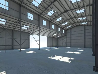 Warehouse 2 Low-poly 3D model purchase