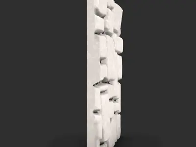 Wall Kitbash Stone Geometry 3D print model purchase