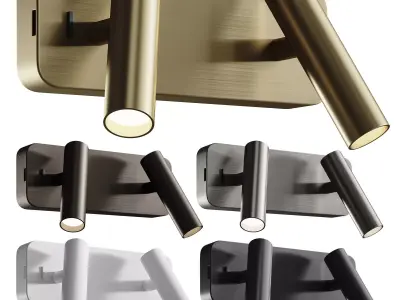 Enna Twin LED Wall Sconce 3D model