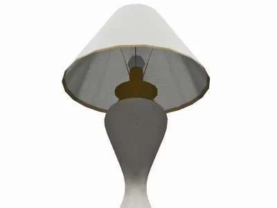 Wooden desk lamp 3D model buy