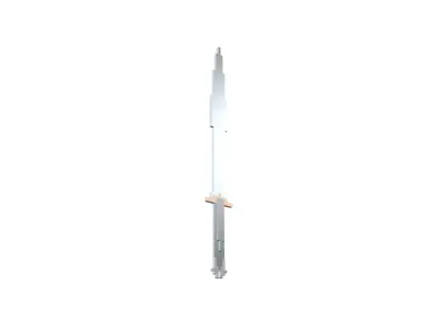 Voxel Sword v1 002 Low-poly 3D model