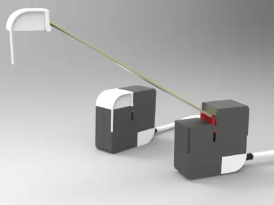 Metric Desk lamp Concept Free 3D model