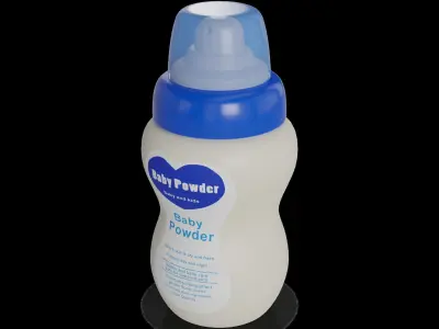 Baby feeding and care Baby Powder Low-poly 3D model