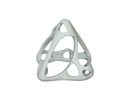 SciFi Cube Object No 62385 Low Poly Shape Low-poly 3D model