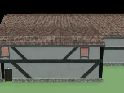 Cottage Inn Free low-poly 3D model