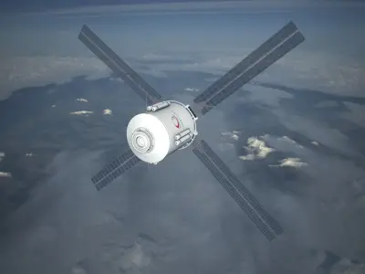 Cystellar Satellite Low-poly 3D model