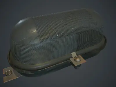 Old Wall Light PBR Game Ready Low-poly 3D model