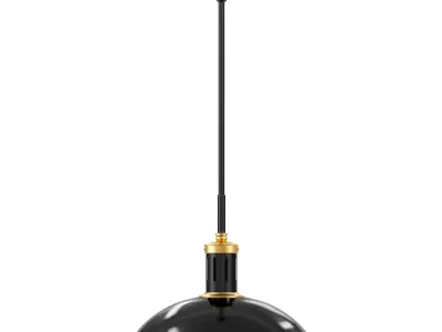 Medium Bronze Whitman Pendant 3D model