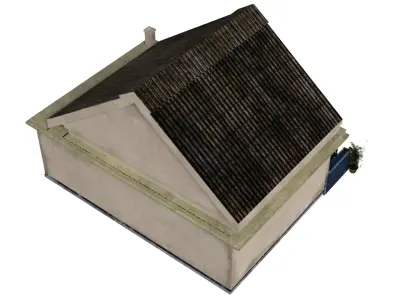 Indonesia Heritage House 7 Low-poly 3D model
