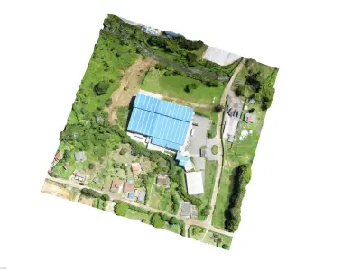 Industrial Plant Layout 3D model