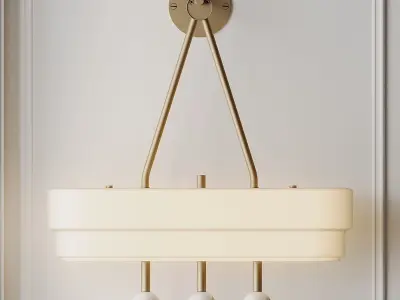 Spate Wall Light by BERT Frank 3D model