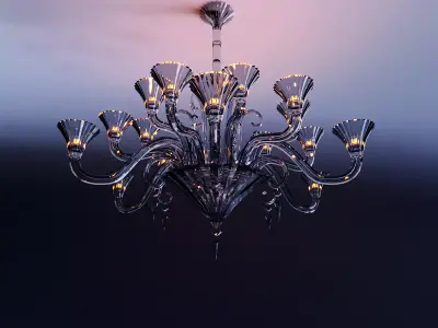 Mille Nuits Chandelier 18L 3D model