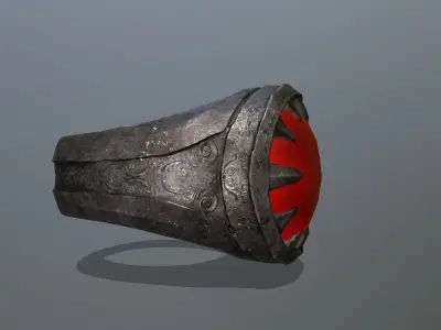 Skull Ring Low-poly 3D model