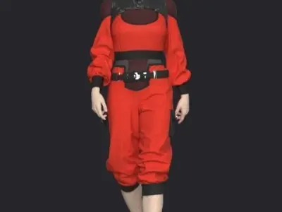 Sci-Fi Future Wear - 45 Marvelous Designer and Clo3D 3D model