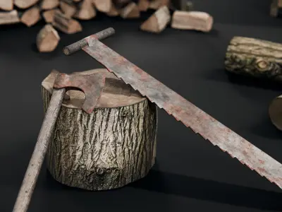 Firewood Asset Pack 3D model