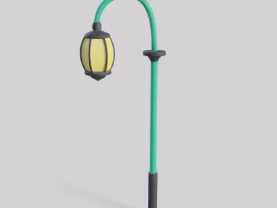Cartoon Street Light 7 3D model