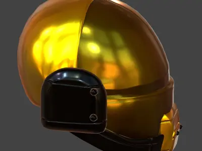 Gas mask helmet 3d model scifi Low-poly  Low-poly 3D model 199