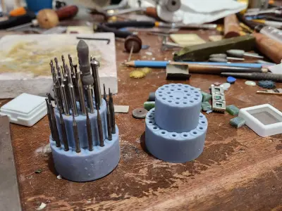 Jewelry small bit and bur holder 3D model