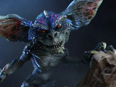 Gremlin statue 3D model