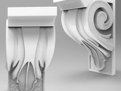 corbel decorative 3D model