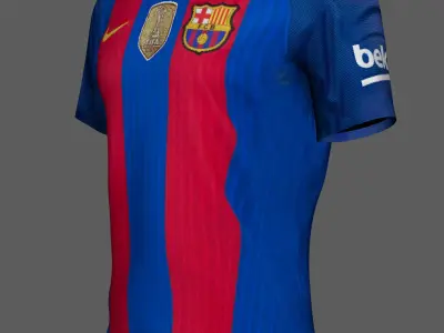 T-Shirt FC Barcelona 3D model