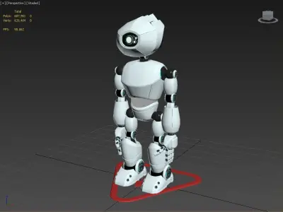 Short Robot 3D model