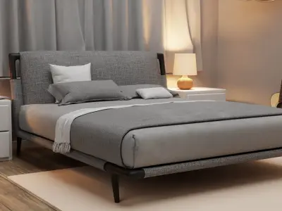 Bedroom isometric 3D model buy