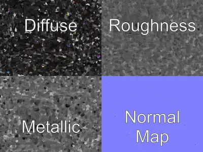 Compact Mini-ATX Motherboard with RGB Lighting model pack Low-poly 3D model