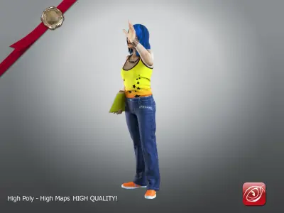 Student Female A AS 21 30 A 001 3D model