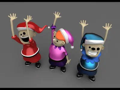 Christmas Elves 3D model