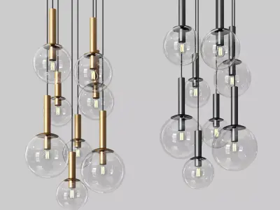 Sonneman Bubbles 8 Light Multi Pendant 3D model