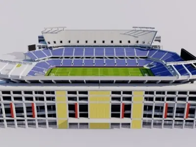  Orlando Citrus Bowl - Camping World Stadium Low-poly 3D model