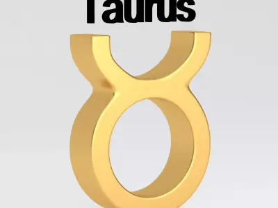 Astrological Sign taurus 3D model