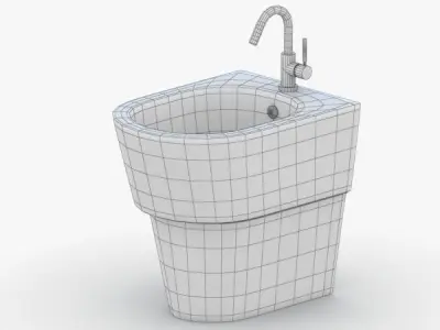 1559 - Toilet Low-poly 3D model