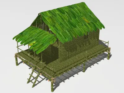 Jungle tree house 3D model