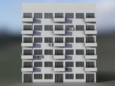 European Building 11 Low-poly 3D model