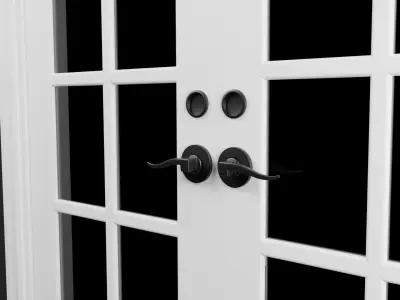 Farming House Style Doors And Windows Low-poly 3D model