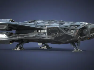  Sci-fi Spaceship PBR 