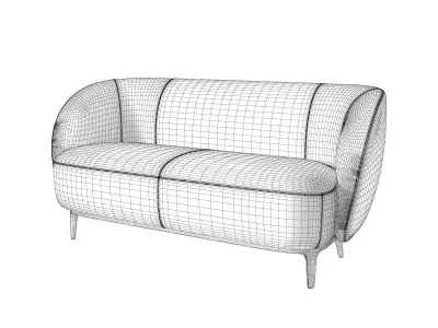 Soufflot Medium Sofa 3D model