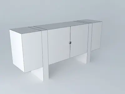 Block Console Small 3D model