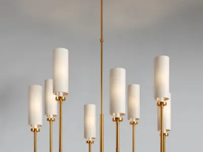 Ziyi large chandelier 3D model