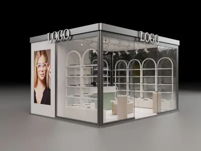 Glasses Exhibition Stand 3D model