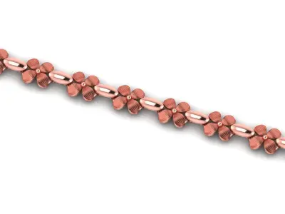 New Light Weight FLOWER Bracelets-Ladies Bracelets  3D print model