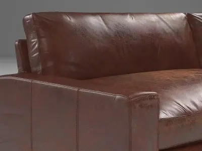 10 Maxwell Leather Sofa 3D model