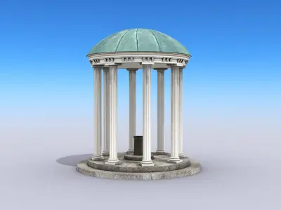 Old Well Low-poly 3D model