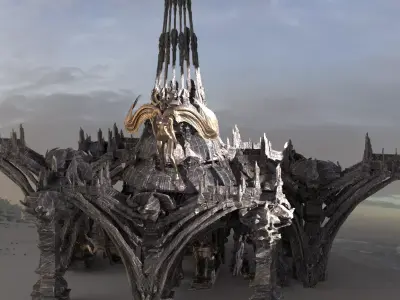 Egyptian Female Seth Temple 3D model