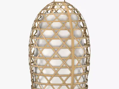 Bamboo lamp 3D model purchase