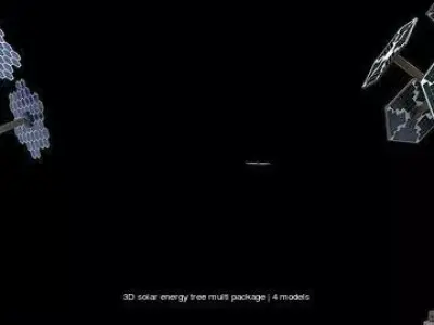 3D solar energy tree multi package
