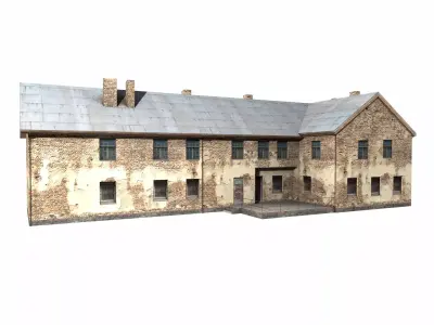 old house Low-poly 3D model 5