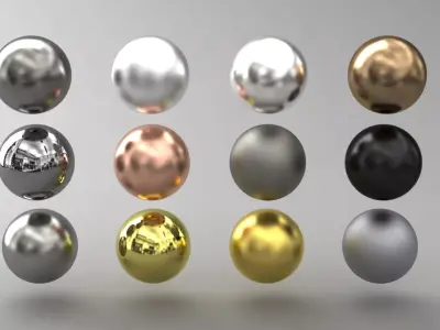 VRAY SHADER---Metal---The 12 most used Texture